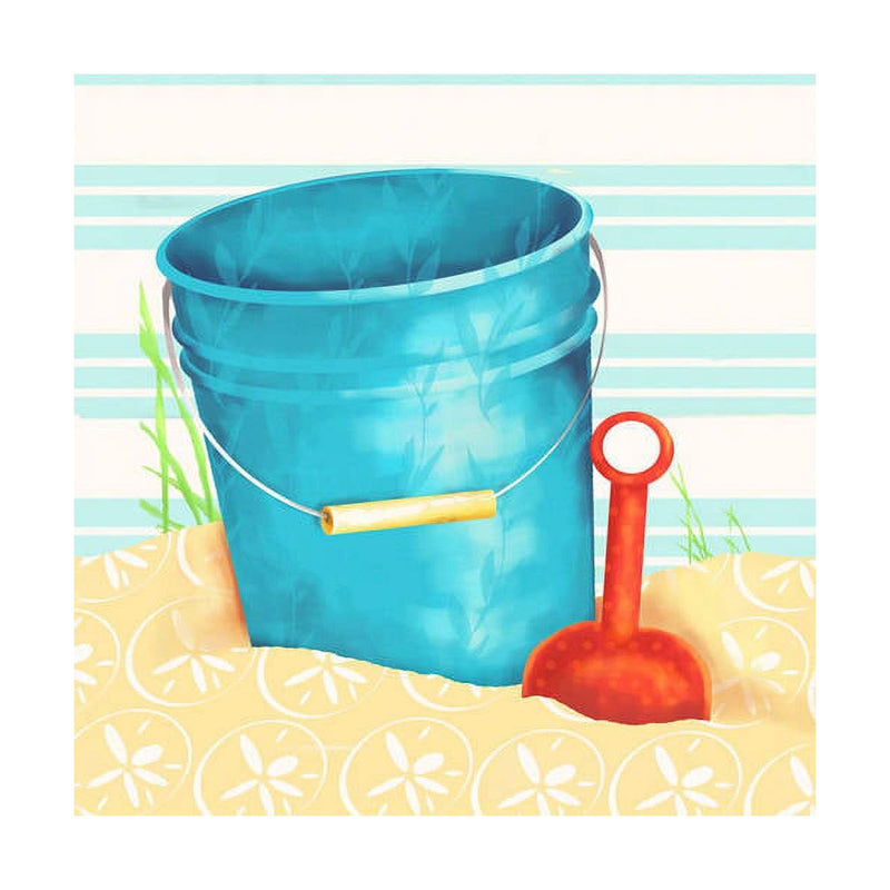 Oopsy Daisy's Shovel and Blue Pail Canvas Wall Art - Size 10x10