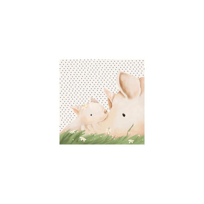 Oopsy Daisy's Turner & Kelly - Cream and Blue Canvas Wall Art - Size 10x10