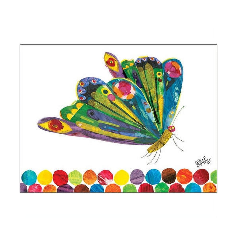 Oopsy Daisy's Eric Carle's Fluttering Butterfly Canvas Wall Art - Size 24x18