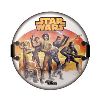 Star Wars 24-Inch Foam Winter Sled for Kids - Lightweight Snow Sled with Character Graphics