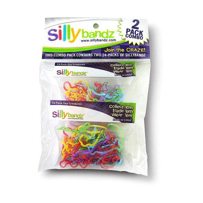 Silly Bandz Sea Creatures Rubber Band Bracelets - Vibrant Colors & Fun Designs for Kids