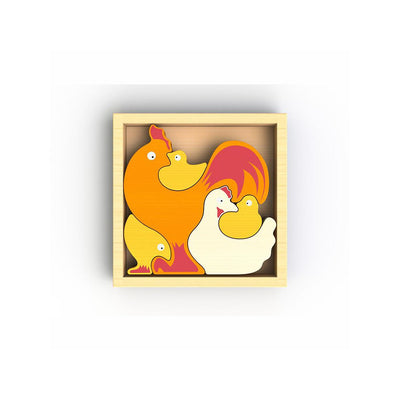 Begin Again Chicken Family Puzzle