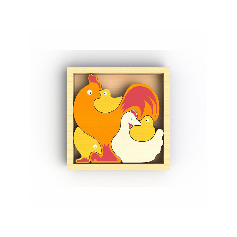 Begin Again Chicken Family Puzzle