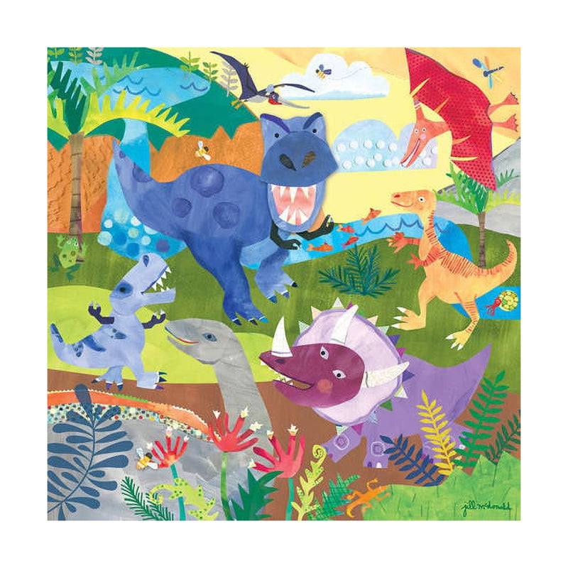 Oopsy Daisy's Dinosaur Roar Canvas Wall Art - Size 18x18
