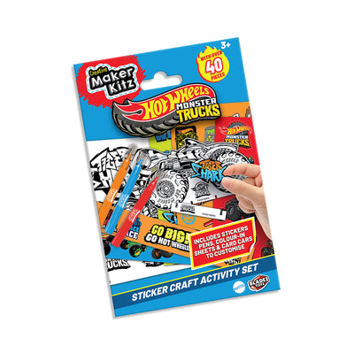 Hot Wheels Monster Trucks Sticker Activity Set (12 Pack)