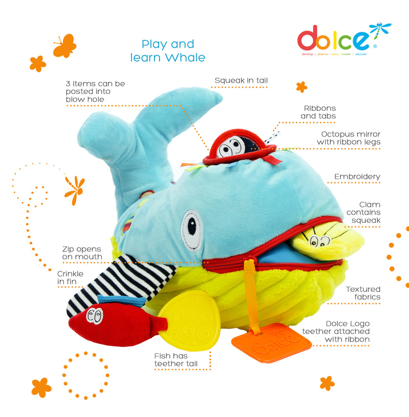 Dolce Wallie the Whale Stuffed Animal Plush