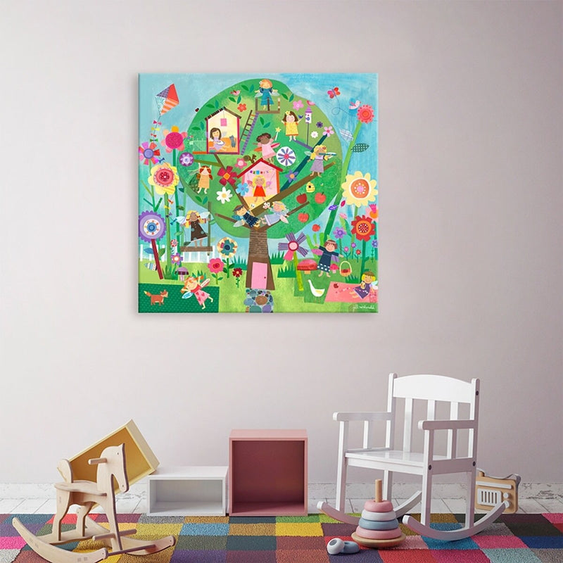 Oopsy Daisy's Afternoon Fairies Canvas Wall Art - Size 24x24