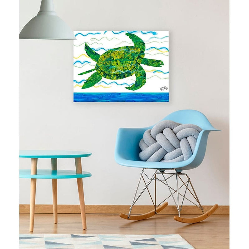 Oopsy Daisy's Eric Carle’s Sea Turtle Canvas Wall Art - Size 18x14