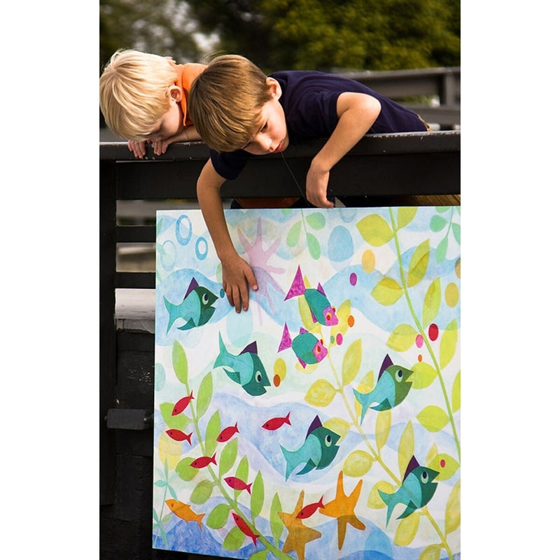 Oopsy Daisy's Friendly Fish Canvas Wall Art - Size 18x14