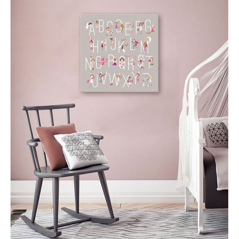 Oopsy Daisy's G is for Girls Canvas Wall Art - Size 21x21