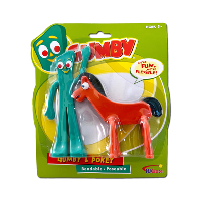 Gumby and Pokey 6" Bendable Pair