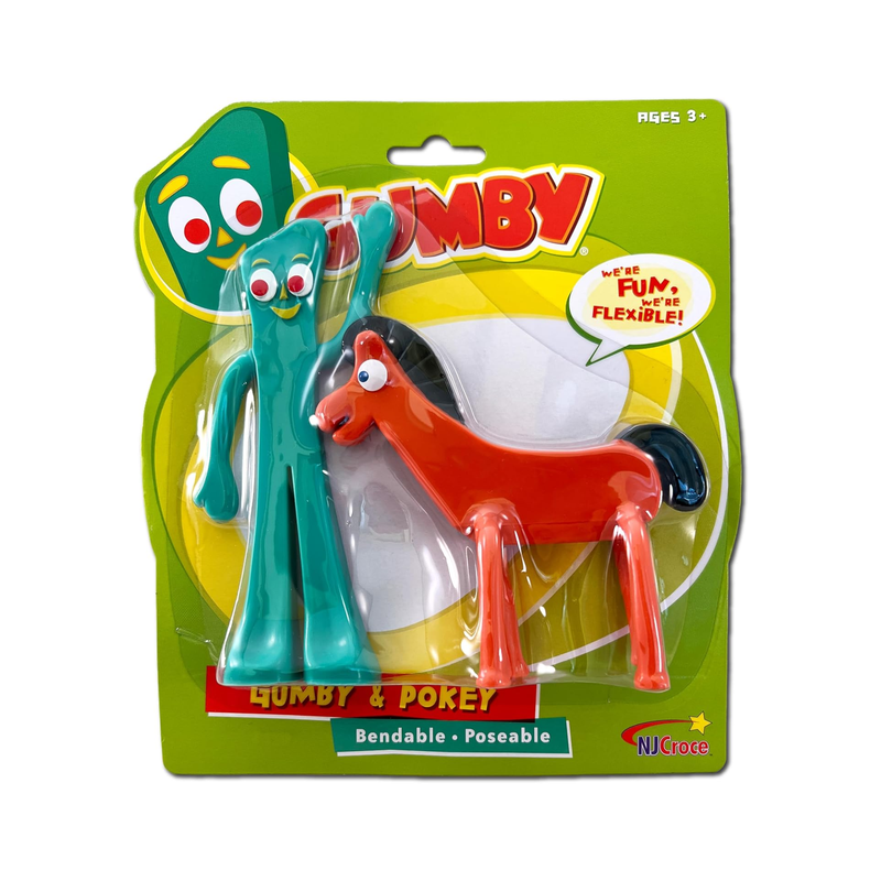 Gumby and Pokey 6" Bendable Pair