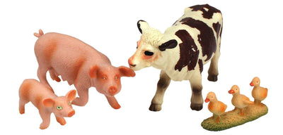 National Geographic Farm Pigs Cow Ducks 4 pc