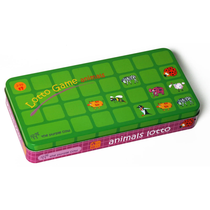 Purple Cow Lotto Animals Memory Game
