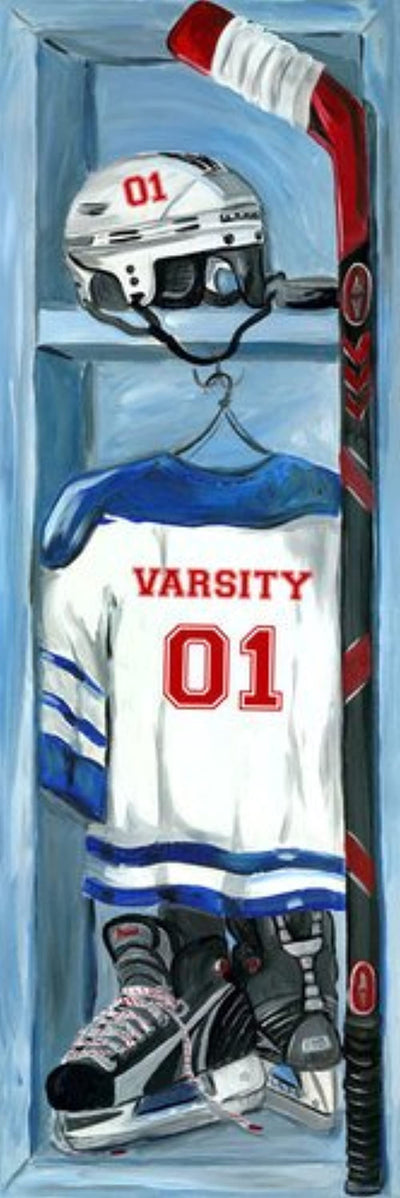Oopsy Daisy's Hockey Locker Canvas Wall Art - Size 12x36