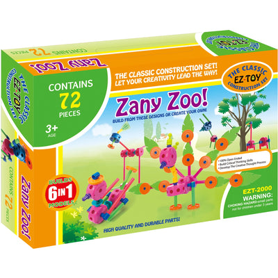 TOOBEEZ Ez-toy Zany Zoo! Mechanical Building Set