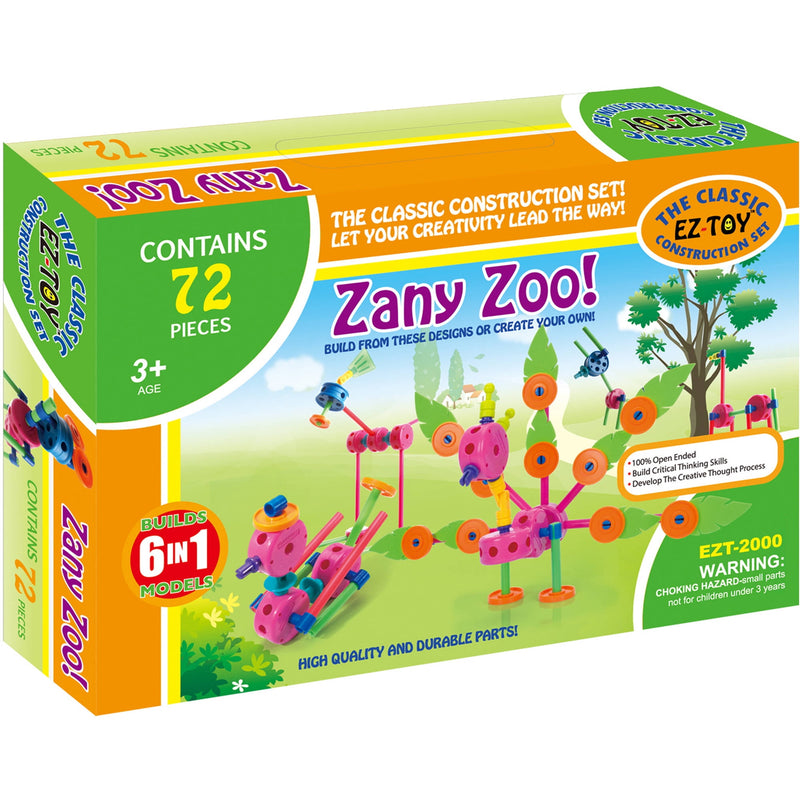 TOOBEEZ Ez-toy Zany Zoo! Mechanical Building Set