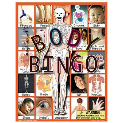 Lucy Hammett Body Bingo Anatomy Game Learn Body Parts for Kids, Students & Classrooms