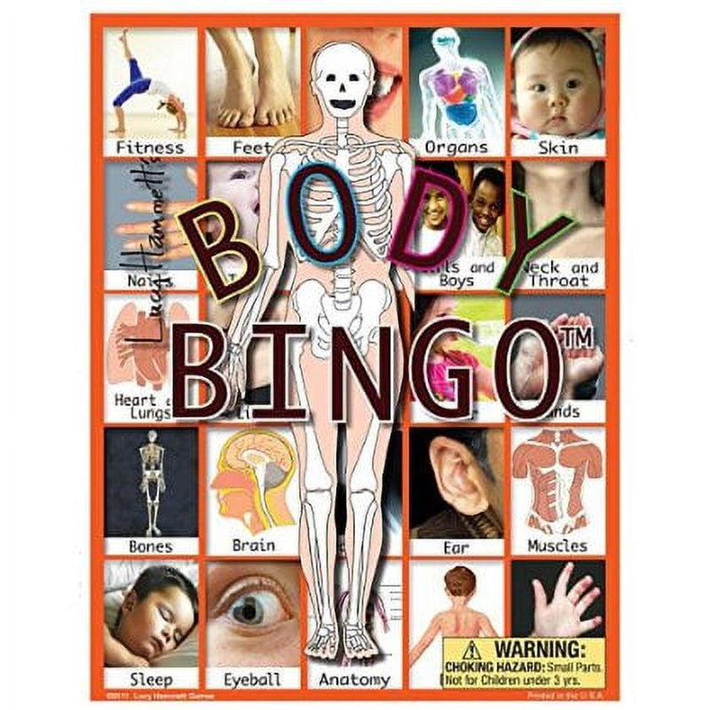 Lucy Hammett Body Bingo Anatomy Game Learn Body Parts for Kids, Students & Classrooms
