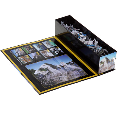 Purple Cow White Horses 3D Lenticular Jigsaw Puzzle (Steve Bloom)