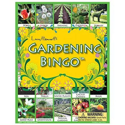 Lucy Hammett Gardening Bingo Game Learn About Plants, Flowers, and Garden Tools