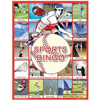 Lucy Hammett Sports Bingo Game Learn About Popular Sports, Equipment & Rules