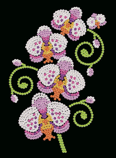 Sequin Art ORCHIDS DIY Art Craft Kit
