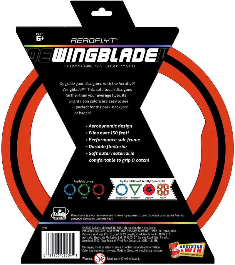 Goliath Sports Aeroflyt Wingblade Red