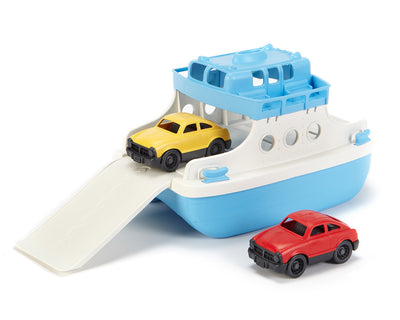 Green Toys Ferry Boat With Cars Toy Vehicle Playset Eco Friendly Toys for Kids