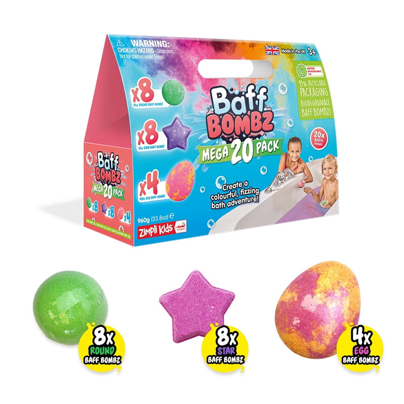 Zimpli Kids Mega Value Bath Bombs 20-Pack