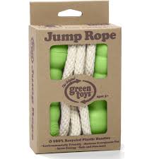 Green Toys Green Jump Rope â€“ BPA-Free Recycled Plastic Handles and Durable Rope for Kids, Promotes Motor Skills and Active Play