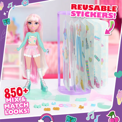 Style Bae Kiki Fashion Doll, Peel stick and style!