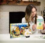 Miracle In A Manger Gift Set - Baby Jesus, a manager, hay, a blanket, and storybook